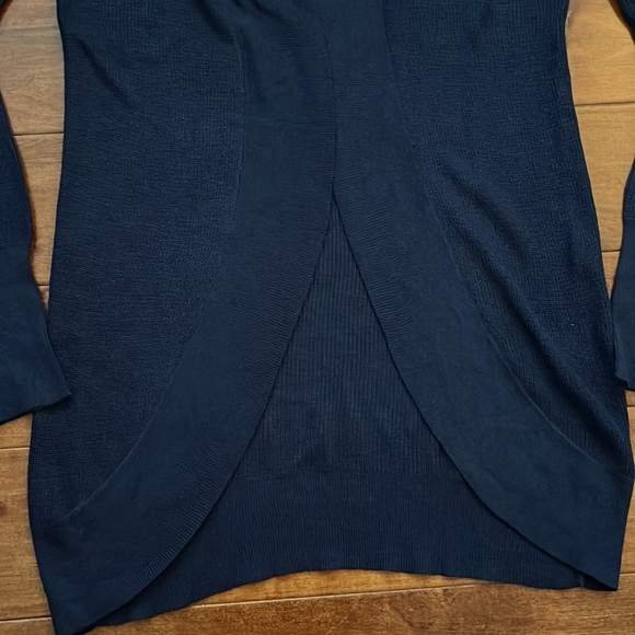 NWT  a.n.d e a w y open front lightweight Navy Color Cardigan - Picture 6 of 7
